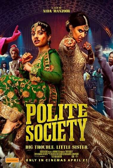 Download Polite Society (2023) {Hindi + English} Dual Audio Full Movie HD ESub 480p, 720p, 1080p